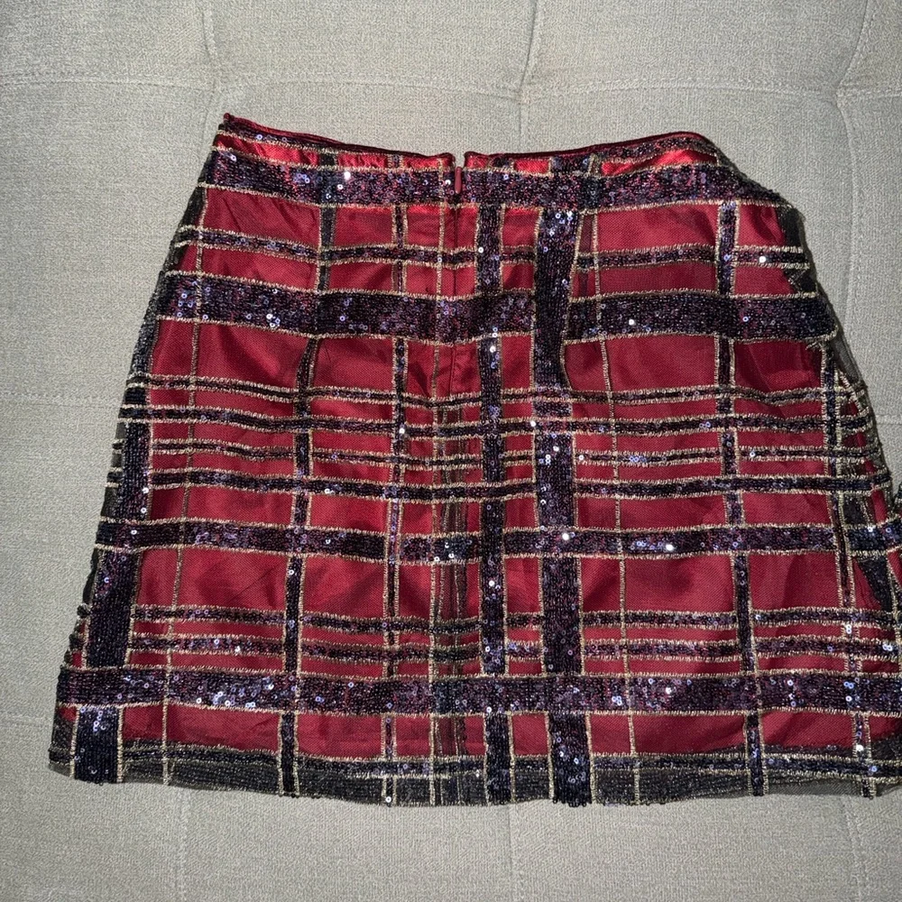 TUCKERNUCK Sequin Plaid Maxine Top + Sequin Plaid Meg Skirt SET small/medium